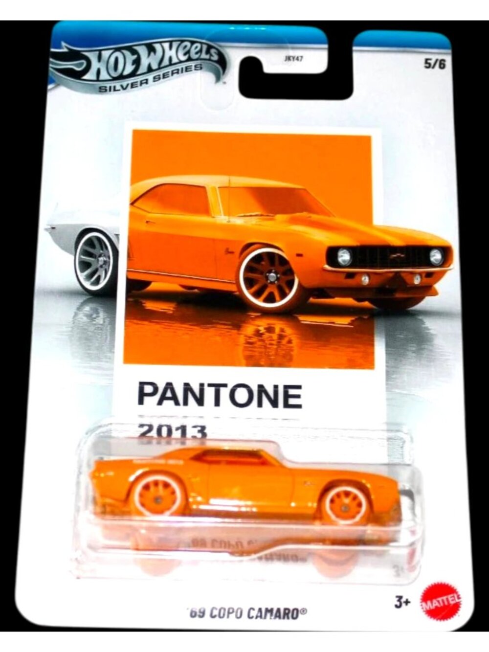 Hot Wheels 1969 Copo Camaro 1 64 Die Cast Car Yellow Pantone 2013 Silver Series